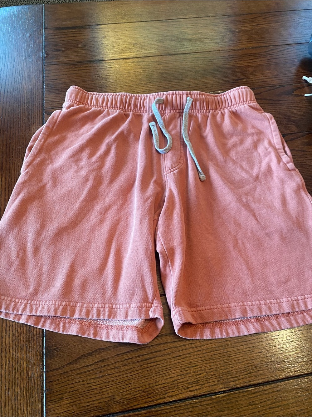 Eddie Bauer Medium Jersey Shorts 16" Across/32"W  18"L Coral color